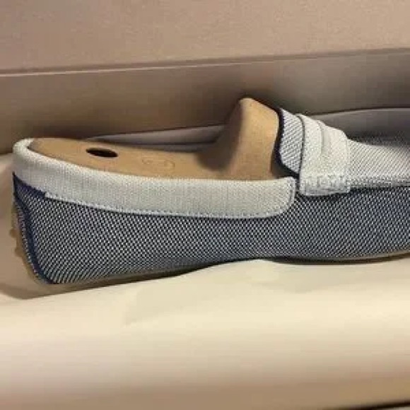 Rothy’s 8.5 Driver loafer Santorini blue. EUC. Sold-out color. - Picture 2 of 4